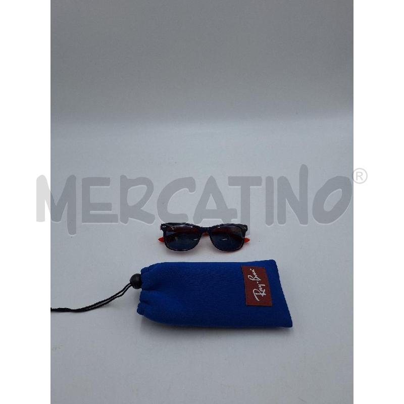 OCCHIALI DA SOLE RAY BAN BLU E ARANCIONE  | Mercatino dell'Usato Bastia umbra 3