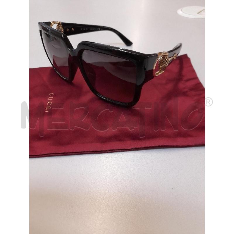 OCCHIALI DONNA GUCCI NERI DET ORO LATO  | Mercatino dell'Usato Bastia umbra 1