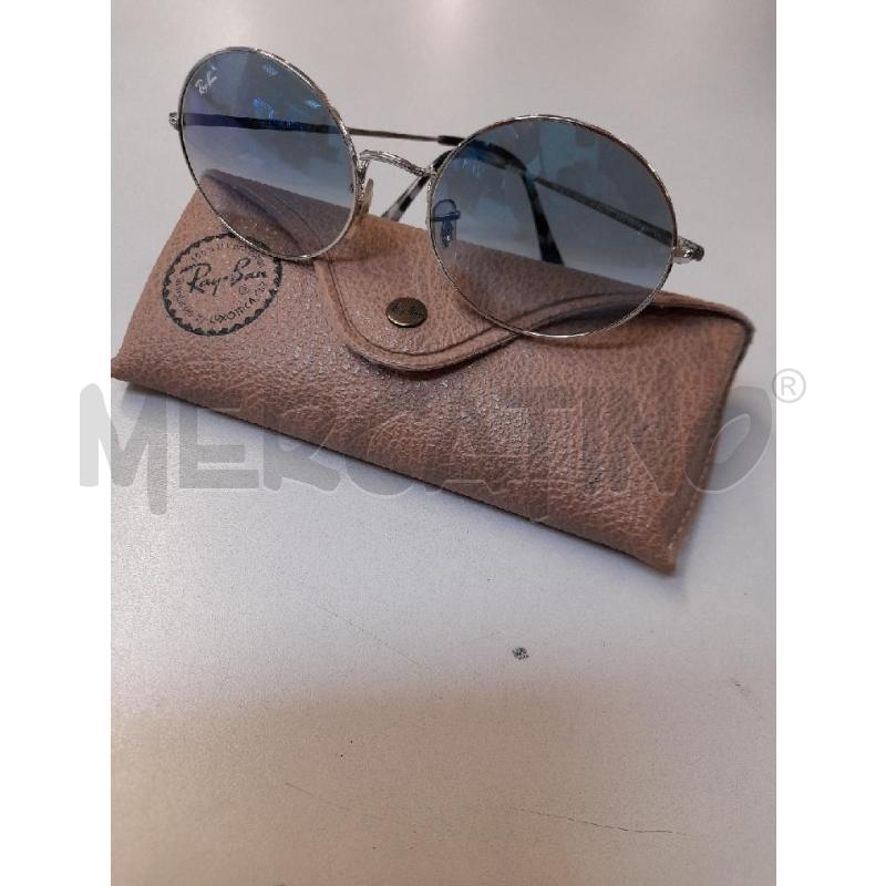 OCCHIALI RAYBAN TONDI ARG LENTE AZZ SFUMATO  | Mercatino dell'Usato Bastia umbra 1
