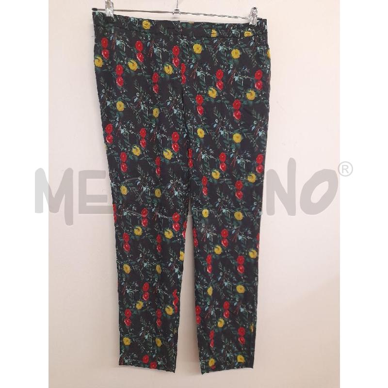 PANTALONE DONNA ARMANI BLU STAMPA FIORI  | Mercatino dell'Usato Bastia umbra 1
