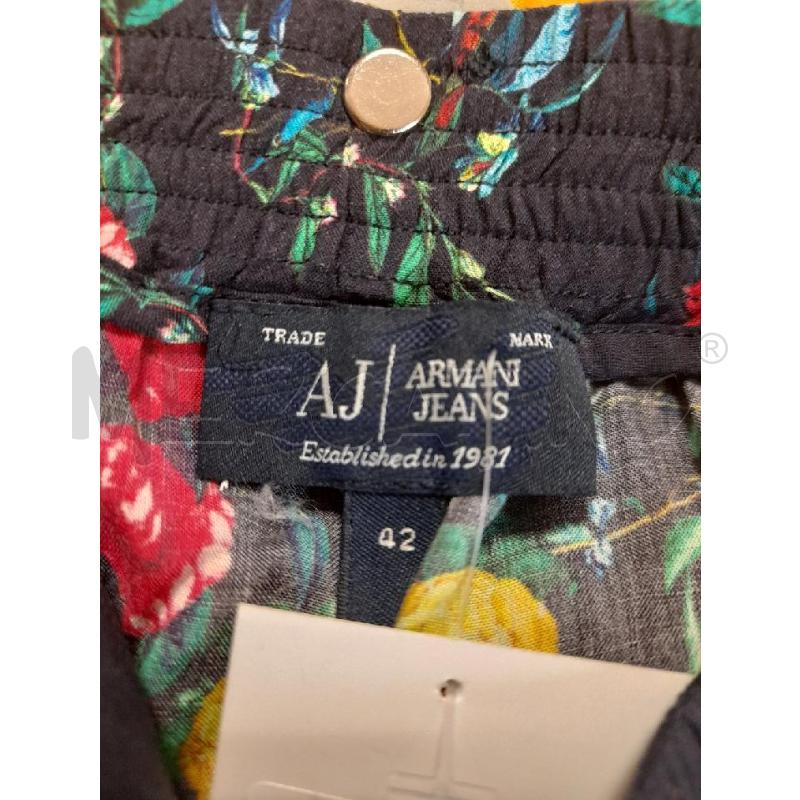 PANTALONE DONNA ARMANI BLU STAMPA FIORI  | Mercatino dell'Usato Bastia umbra 3