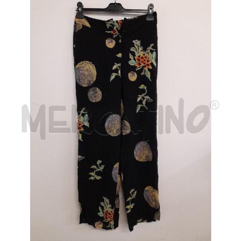 PANTALONE DONNA ARMANI NERO STAMPA FOGLIE  | Mercatino dell'Usato Bastia umbra 1