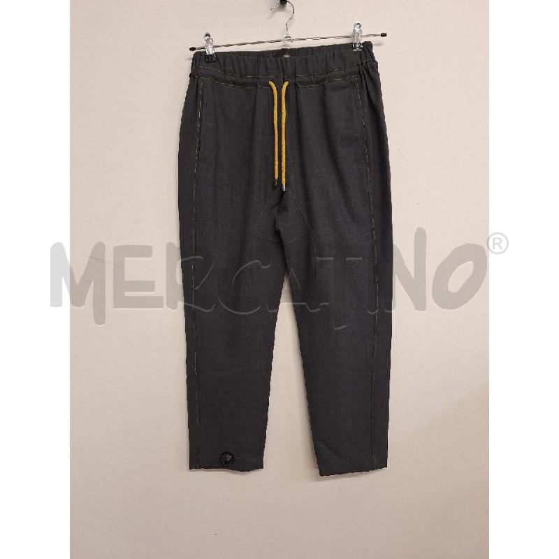 PANTALONE DONNA BRUNELLO CUCINELLI GRIGIO LACCETTO GIALLO  | Mercatino dell'Usato Bastia umbra 1