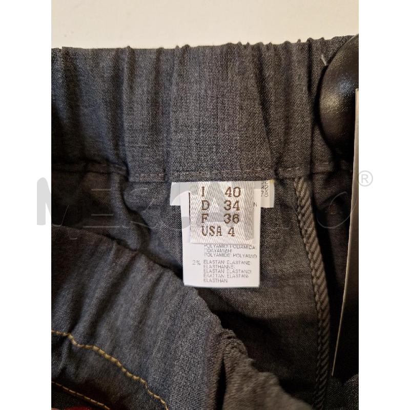 PANTALONE DONNA BRUNELLO CUCINELLI GRIGIO LACCETTO GIALLO  | Mercatino dell'Usato Bastia umbra 3