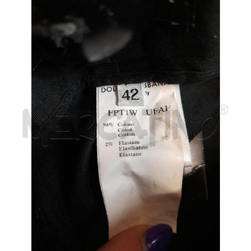 PANTALONE DONNA DOLCE&GABBANA NERO  | Mercatino dell'Usato Bastia umbra 3
