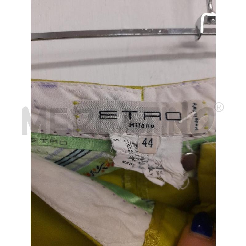 PANTALONE DONNA ETRO VERDE LIME | Mercatino dell'Usato Bastia umbra 2