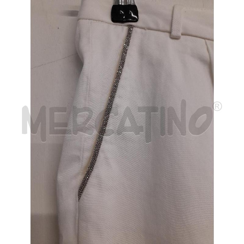 PANTALONE DONNA FABIAN FILIPPI BIANCO DET MONILE  | Mercatino dell'Usato Bastia umbra 2