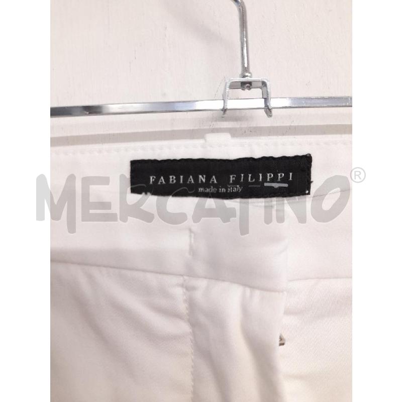 PANTALONE DONNA FABIAN FILIPPI BIANCO DET MONILE  | Mercatino dell'Usato Bastia umbra 3