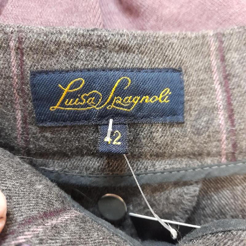 PANTALONE DONNA LUISA SPAGNOLI GRIGIO QUADRI  | Mercatino dell'Usato Bastia umbra 3