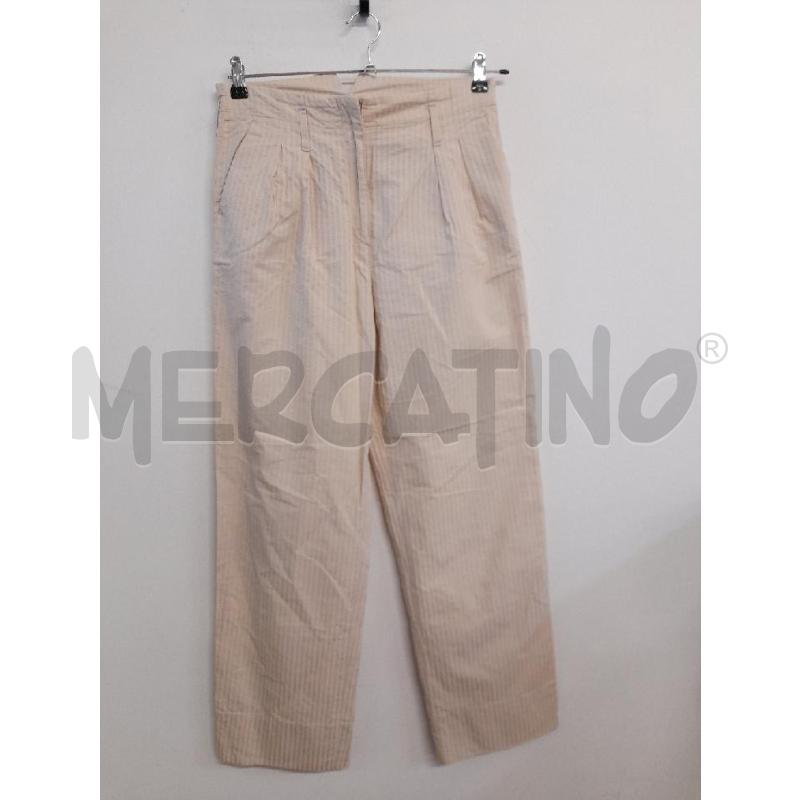 PANTALONE DONNA MAXMARA BEIGE RIGHE  | Mercatino dell'Usato Bastia umbra 1
