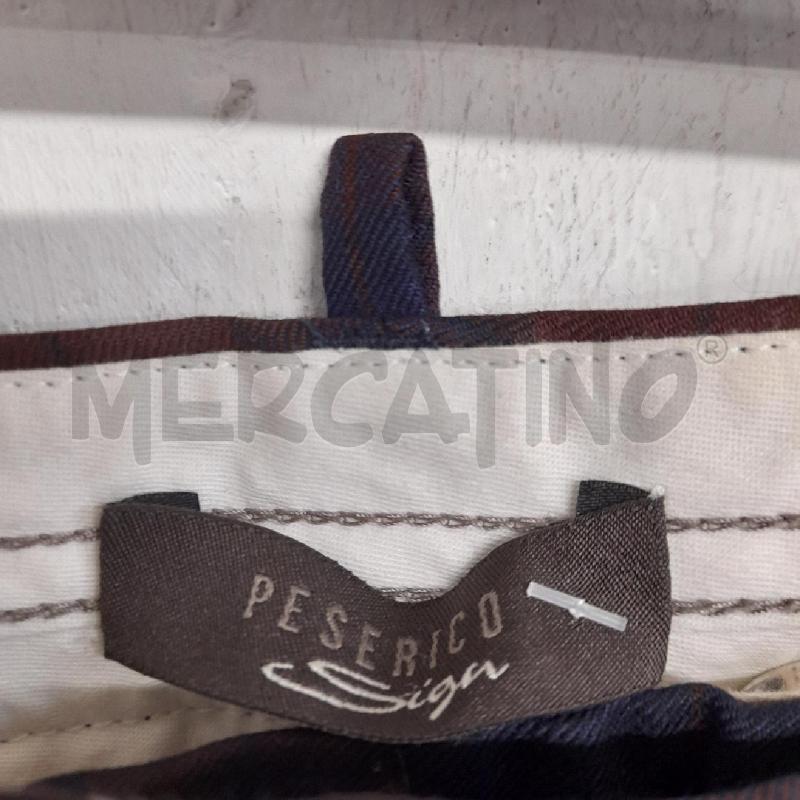 PANTALONE DONNA PESERICO TARTAN BLU RUGGINE  | Mercatino dell'Usato Bastia umbra 2