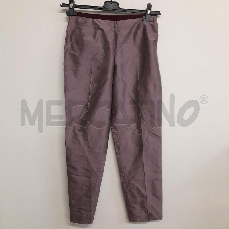 PANTALONE DONNA PESERICO VIOLA PURA SETA  | Mercatino dell'Usato Bastia umbra 1