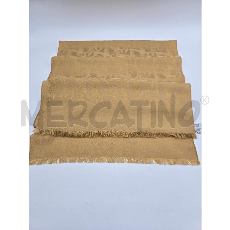 PASHMINA DONNA DIOR DORATA LOGATA LANA-SETA  | Mercatino dell'Usato Bastia umbra 1