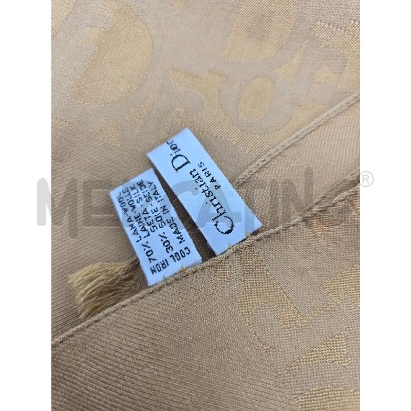 PASHMINA DONNA DIOR DORATA LOGATA LANA-SETA  | Mercatino dell'Usato Bastia umbra 4