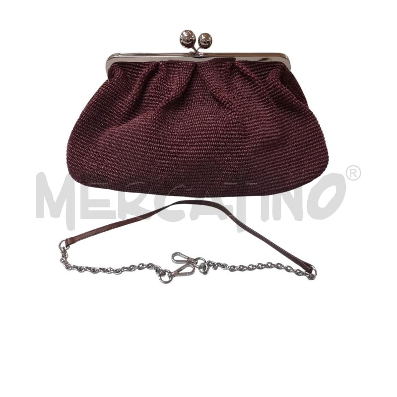 PASTICCINO MAXMARA RAFIA BORGOGNA BORSA MIS GRANDE | Mercatino dell'Usato Bastia umbra 1