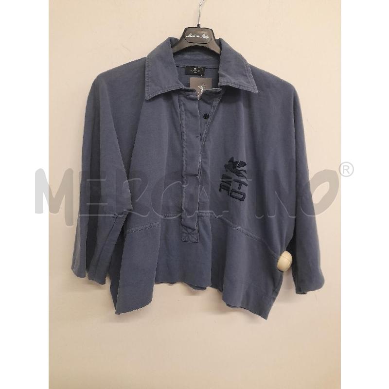 POLO DONNA ETRO BLU CROP | Mercatino dell'Usato Bastia umbra 1