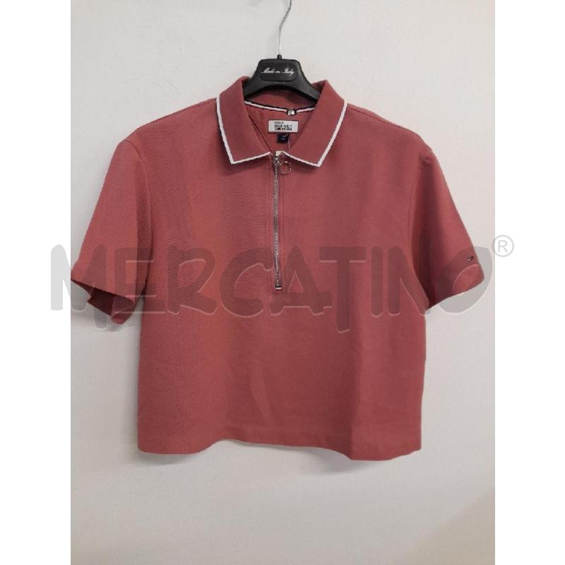 POLO DONNA TOMY HILFIGER ROSA PIQUET  | Mercatino dell'Usato Bastia umbra 1