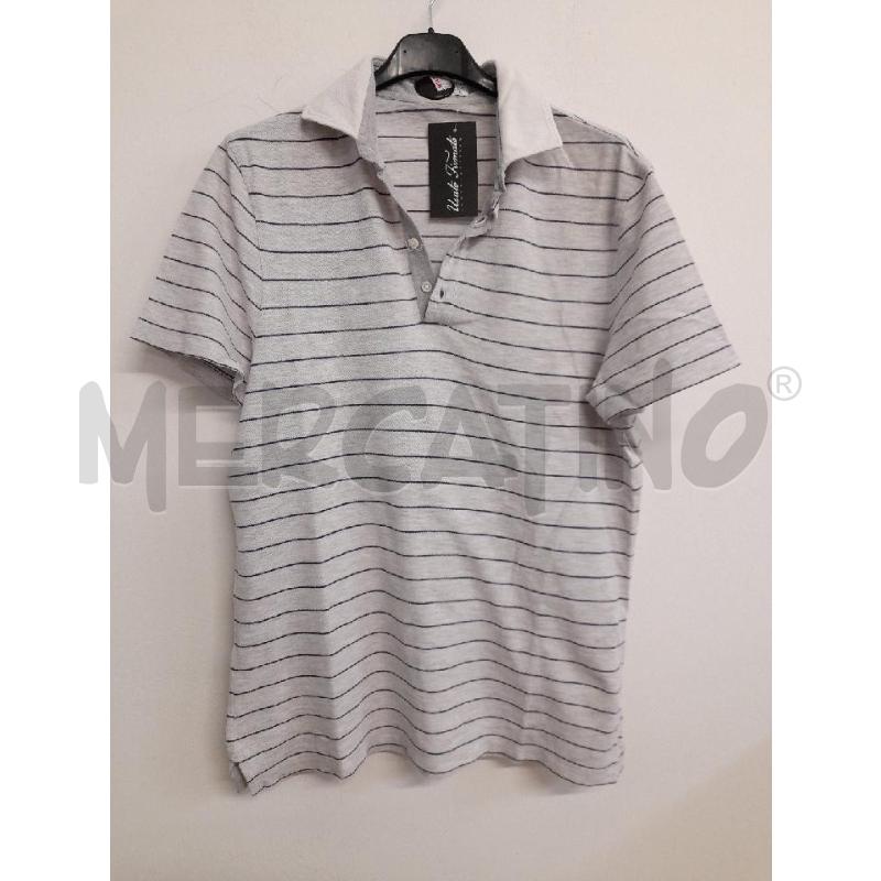 POLO UOMO (S) BRUNELLO CUCINELLI GRIGIA RIGA VIOLA | Mercatino dell'Usato Bastia umbra 1