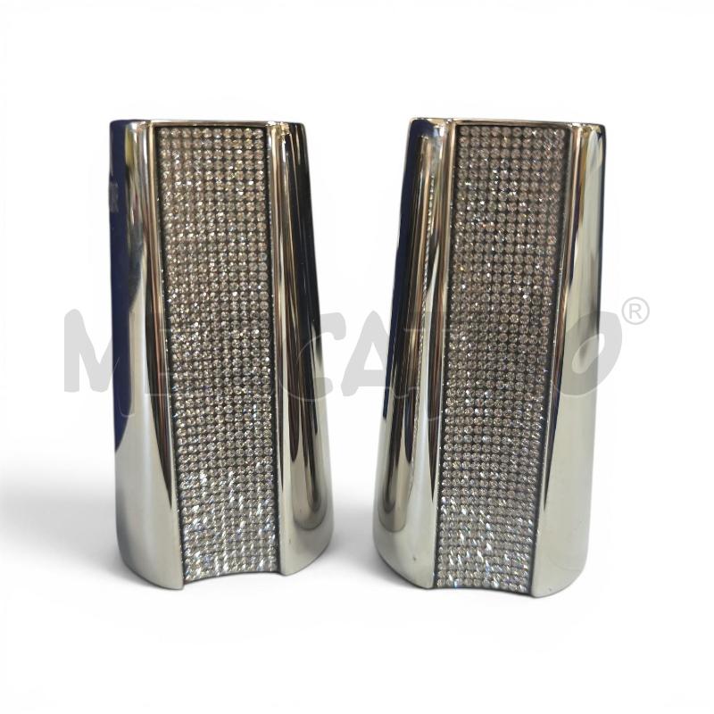 PORTA CANDELA SWAROVSKI CROMO CON CRISTALLI | Mercatino dell'Usato Bastia umbra 2