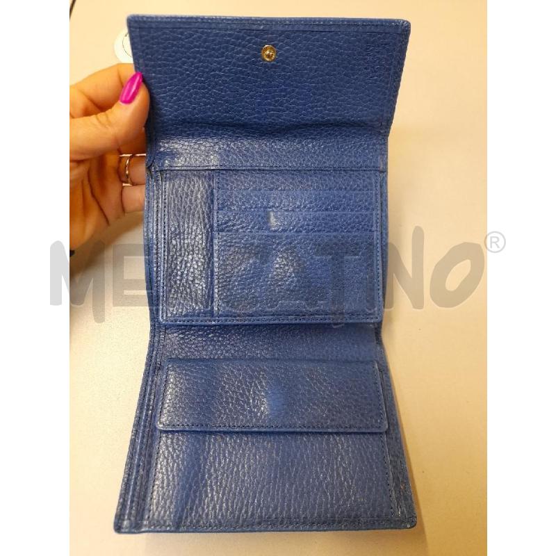 PORTA FOGLIO VINTAGE GIANNI VERSACE BLU | Mercatino dell'Usato Bastia umbra 2