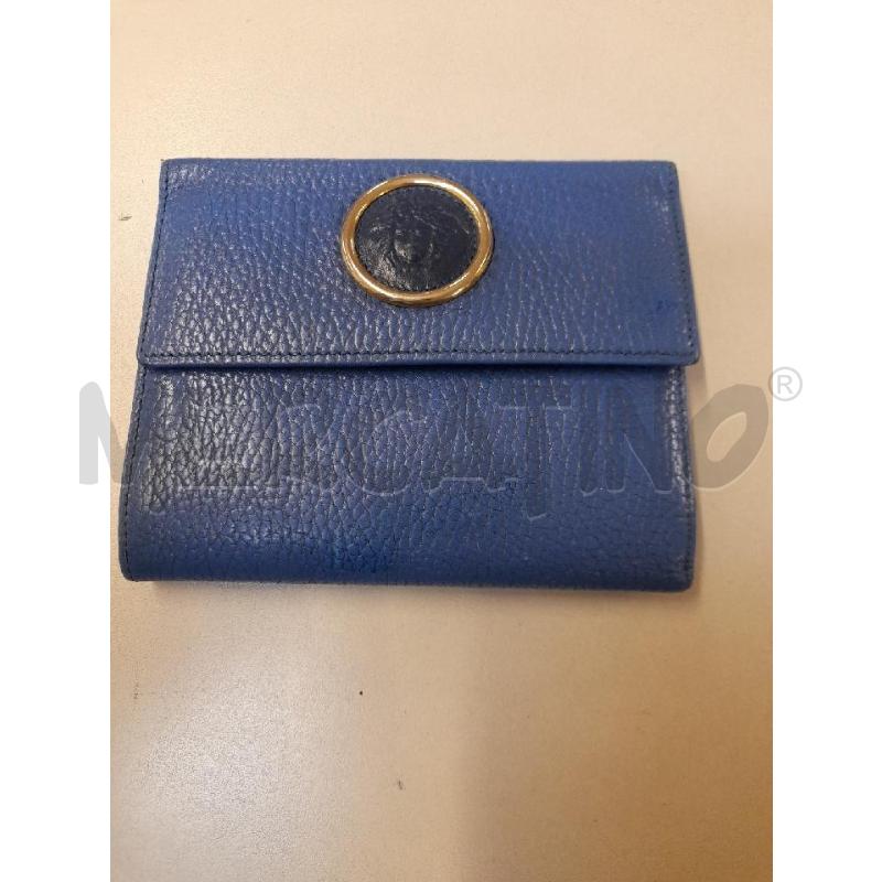 PORTA FOGLIO VINTAGE GIANNI VERSACE BLU | Mercatino dell'Usato Bastia umbra 3