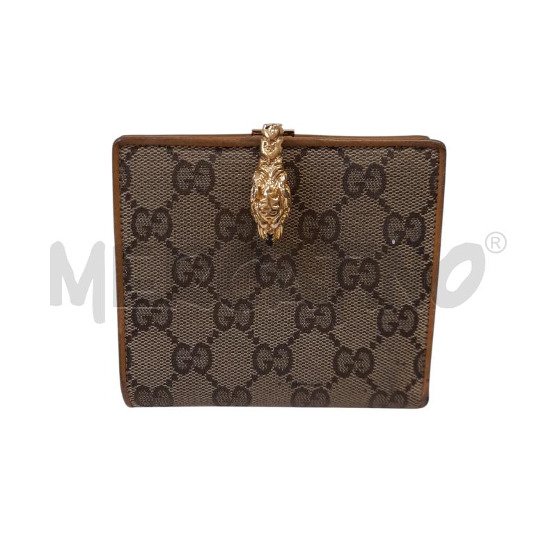 PORTA FOGLIO VINTAGE GUCCI CANVAS TIGER | Mercatino dell'Usato Bastia umbra 1