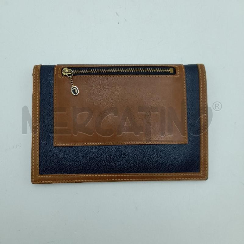 PORTA FOGLIO VINTAGE TRUSSARDI BLU E MARRONE  | Mercatino dell'Usato Bastia umbra 3