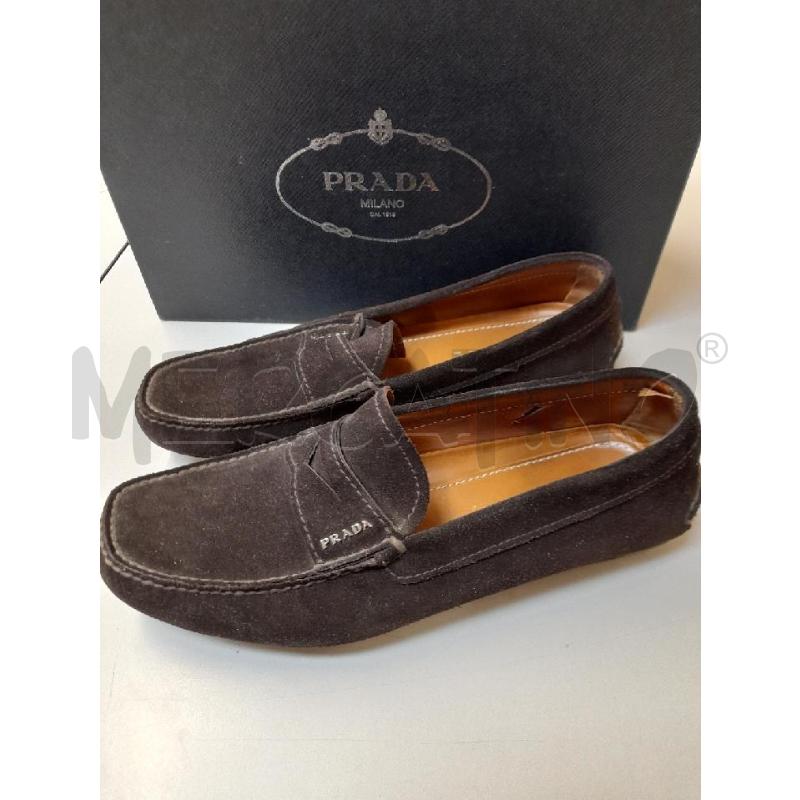 PRADA MOCASSINI (42) UOMO MARRONE SCAMOSCIATO | Mercatino dell'Usato Bastia umbra 1
