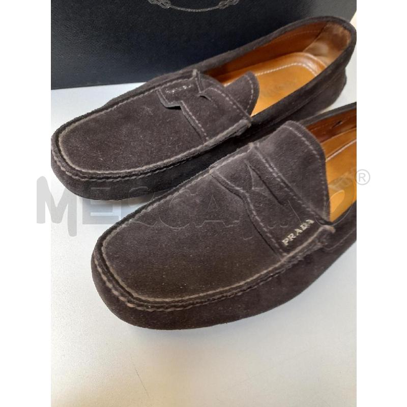 PRADA MOCASSINI (42) UOMO MARRONE SCAMOSCIATO | Mercatino dell'Usato Bastia umbra 2