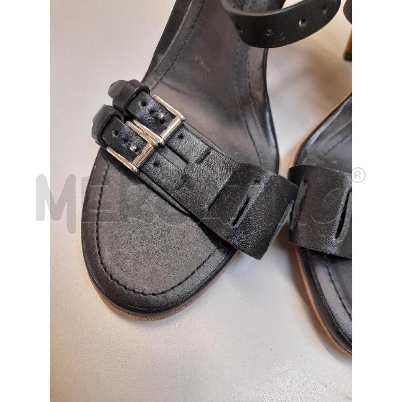 SANDALI DONNA TOD'S NERI TACCO LEGNO  | Mercatino dell'Usato Bastia umbra 2