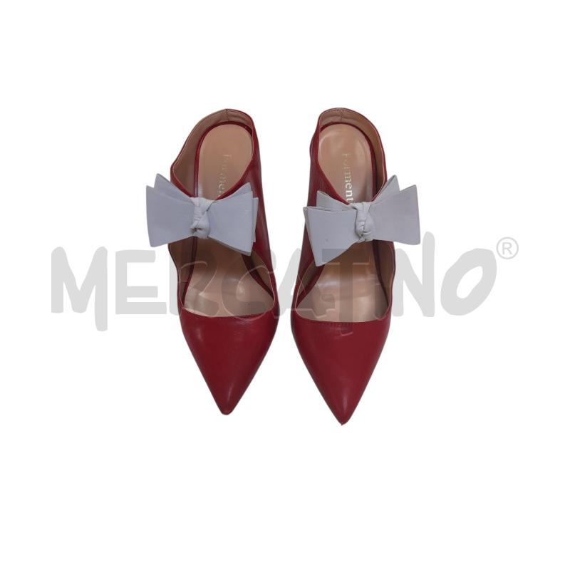 SCARPE TACCHI FORMENTINI ROSSE FIOCCO  | Mercatino dell'Usato Bastia umbra 2