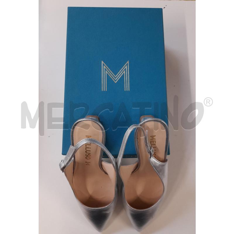 SCARPE TACCHI MELLUSO ARGENTO  | Mercatino dell'Usato Bastia umbra 2
