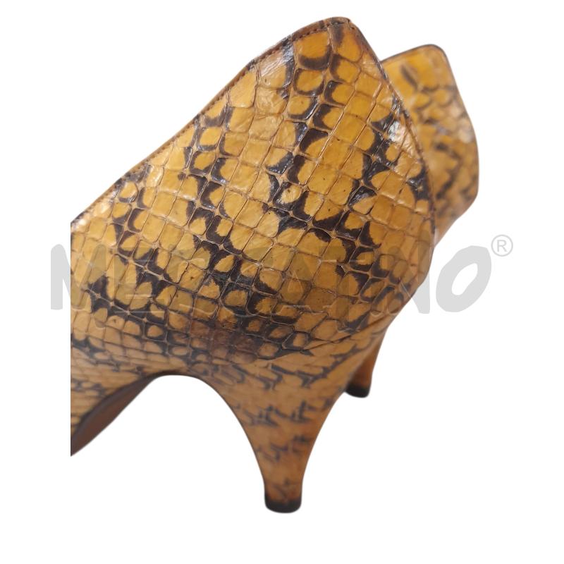 SCARPE TACCHI PANCALDI RETTILE BEIGE E MARRONE  | Mercatino dell'Usato Bastia umbra 2