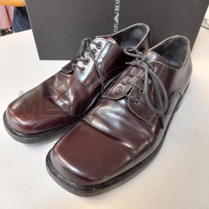 SCARPE UOMO EMPORIO ARMANI CORDOVAN BDX  | Mercatino dell'Usato Bastia umbra 3