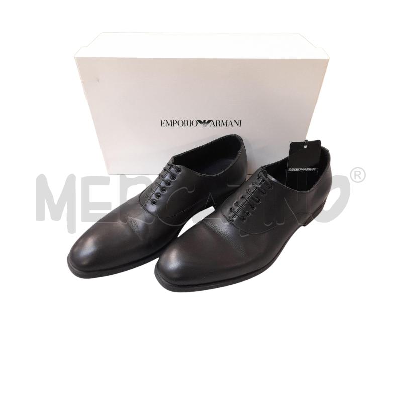 SCARPE UOMO EMPORIO ARMANI NERE STRINGATE  | Mercatino dell'Usato Bastia umbra 1