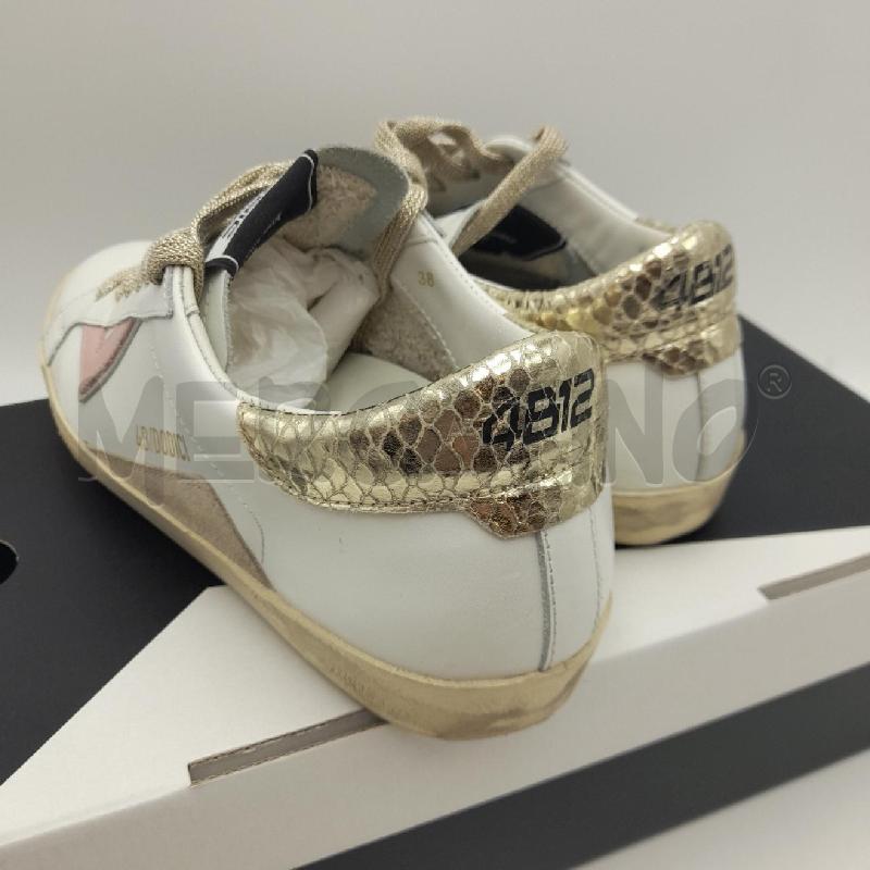 SNEAKERS DONNA 4B/DODICI SUPRIME BIANCHE LACCI LUREX  | Mercatino dell'Usato Bastia umbra 3