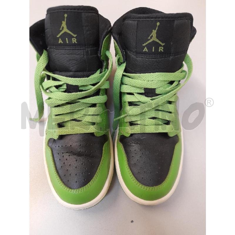 SNEAKERS DONNA NIKE AIR JORDAN VERDE E NERE  | Mercatino dell'Usato Bastia umbra 1
