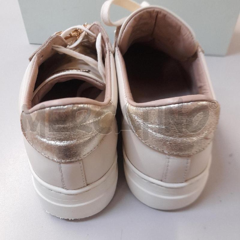 SNEAKERS DONNA STOKTON BIANCHE CON DET APE  | Mercatino dell'Usato Bastia umbra 3