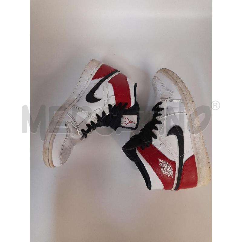 SNEAKERS UOMO NIKE JORDAN BIANCHE E ROSSE | Mercatino dell'Usato Bastia umbra 3