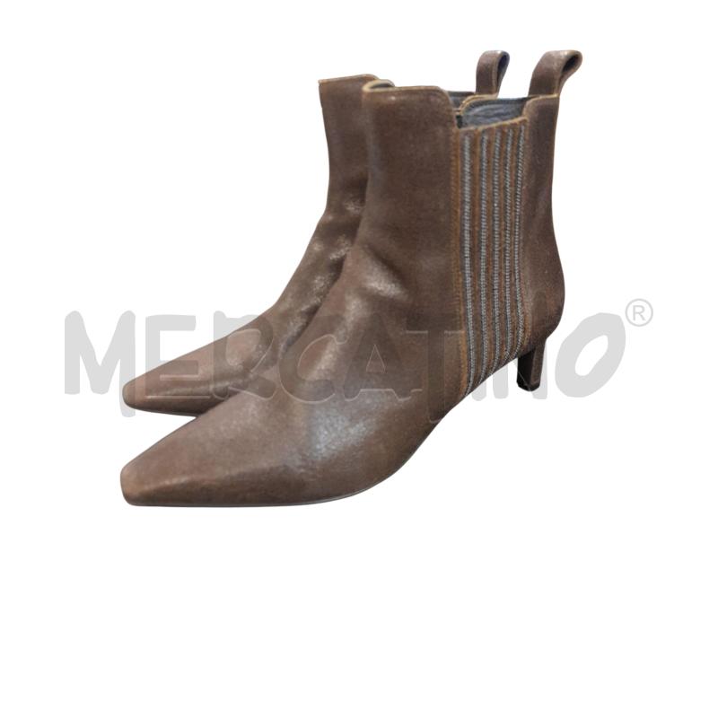 STIVALETTI DONNA BRUNELLO CUCINELLI MARRONE CON MONILE  | Mercatino dell'Usato Bastia umbra 1