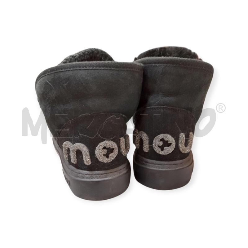 STIVALETTI DONNA MOU ESKIMO NERI SCRITTA GLITTER  | Mercatino dell'Usato Bastia umbra 1