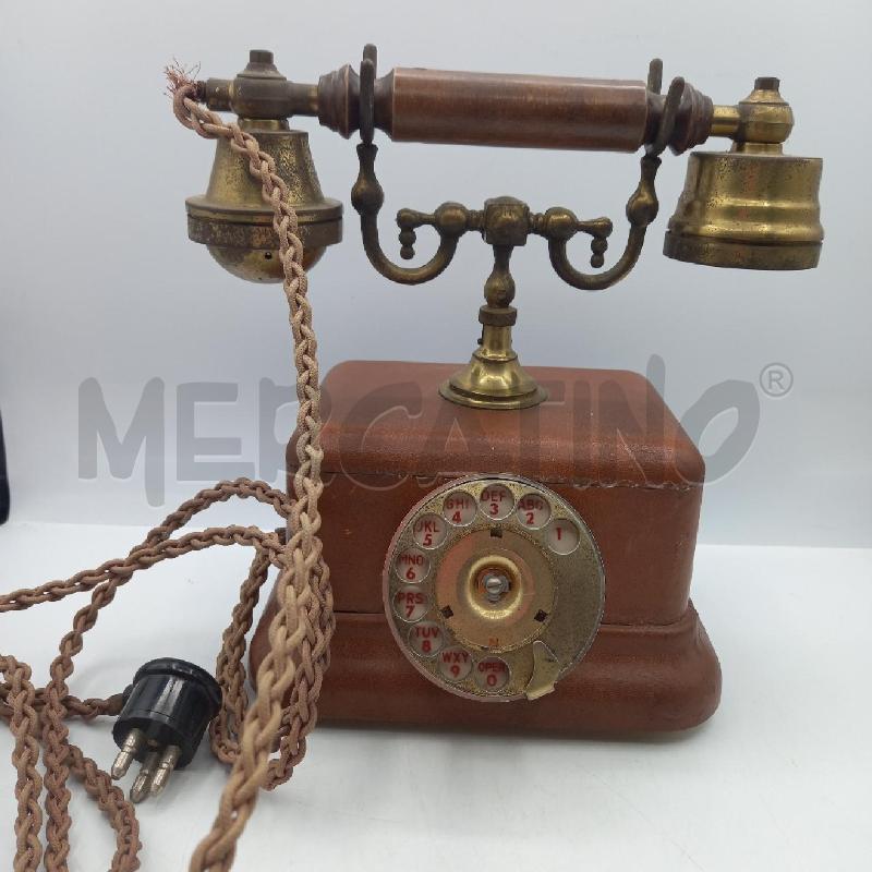 TELEFONO VECCHIO RIVESTITO IN PELLE | Mercatino dell'Usato Bastia umbra 1