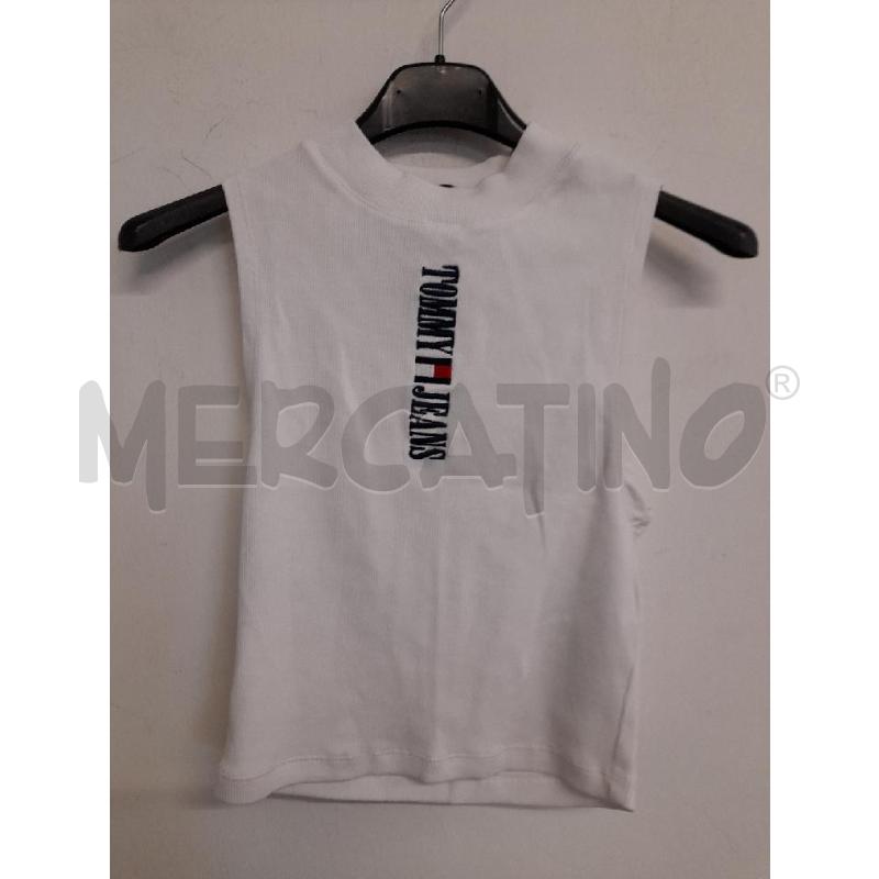 TOP TOMMY HILFIGER BIANCO COSTINE  | Mercatino dell'Usato Bastia umbra 1