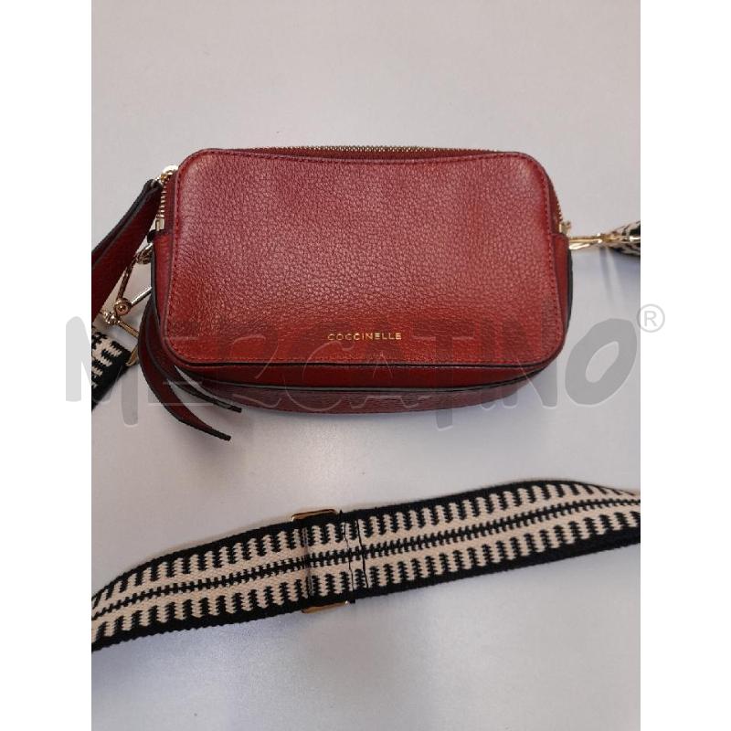 TRACOLLA DONNA COCCINELLE MINI ROSSO TESSUTO BIANCO NERO | Mercatino dell'Usato Bastia umbra 1