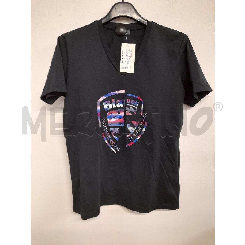 T SHIRT DONNA BLAUER NERA SCOLLO V | Mercatino dell'Usato Bastia umbra 1