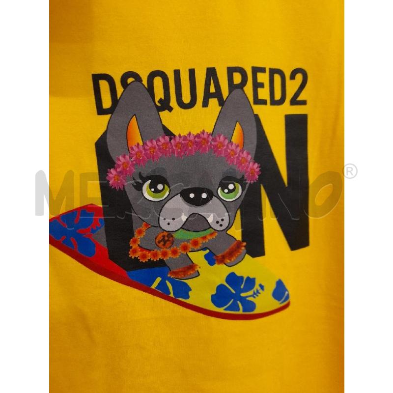 T SHIRT DONNA DSQUARED2 GIALLA ICON  | Mercatino dell'Usato Bastia umbra 2