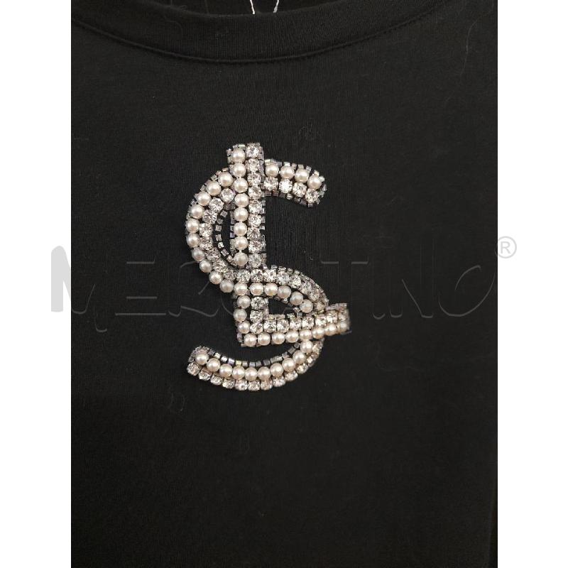 T SHIRT DONNA LUISA SPAGNOLI NERA STRASS | Mercatino dell'Usato Bastia umbra 1