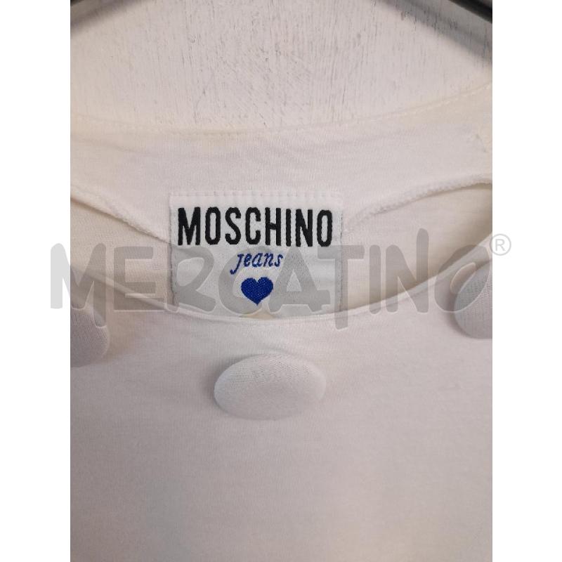 T SHIRT DONNA MOSCHINO JEANS BOTTONI SCOLLO  | Mercatino dell'Usato Bastia umbra 2