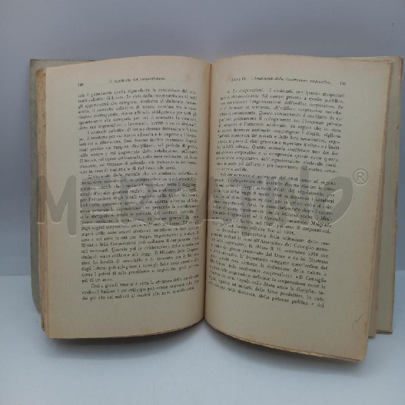VECCHIO LIBRO IL SIGNIFICATO DEL CORPORATIVISMO | Mercatino dell'Usato Bastia umbra 2