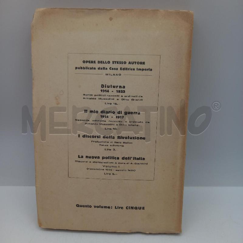 VECCHIO LIBRO LA NUOVA POLITICA DELL'ITALIA | Mercatino dell'Usato Bastia umbra 2